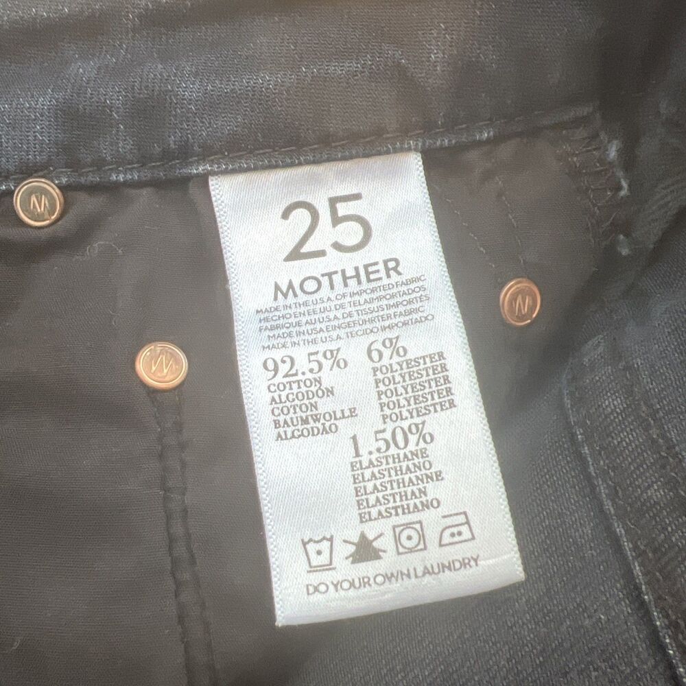 MOTHER High Waisted Looker Jeans Women’s Size 25 When the Going Gets Tough Dark - Picture 5 of 9